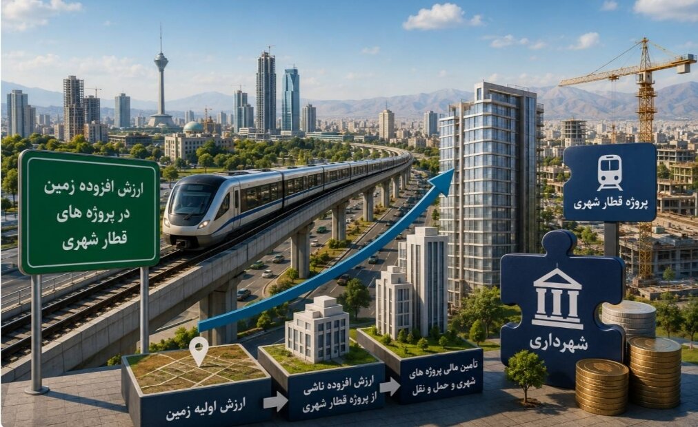 راهکار جذب ارزش افزوده زمین برای تامین مالی پروژه های قطار شهری