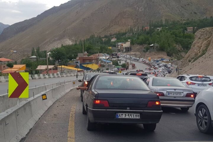ترافیک سنگین در جاده‌های شمالی