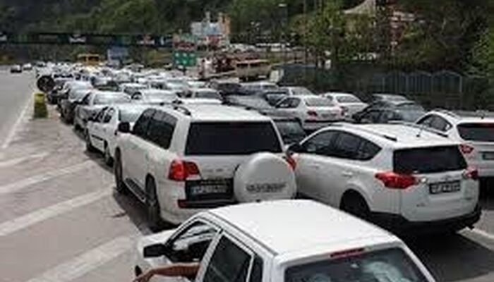 ترافیک سنگین در جاده‌های شمالی