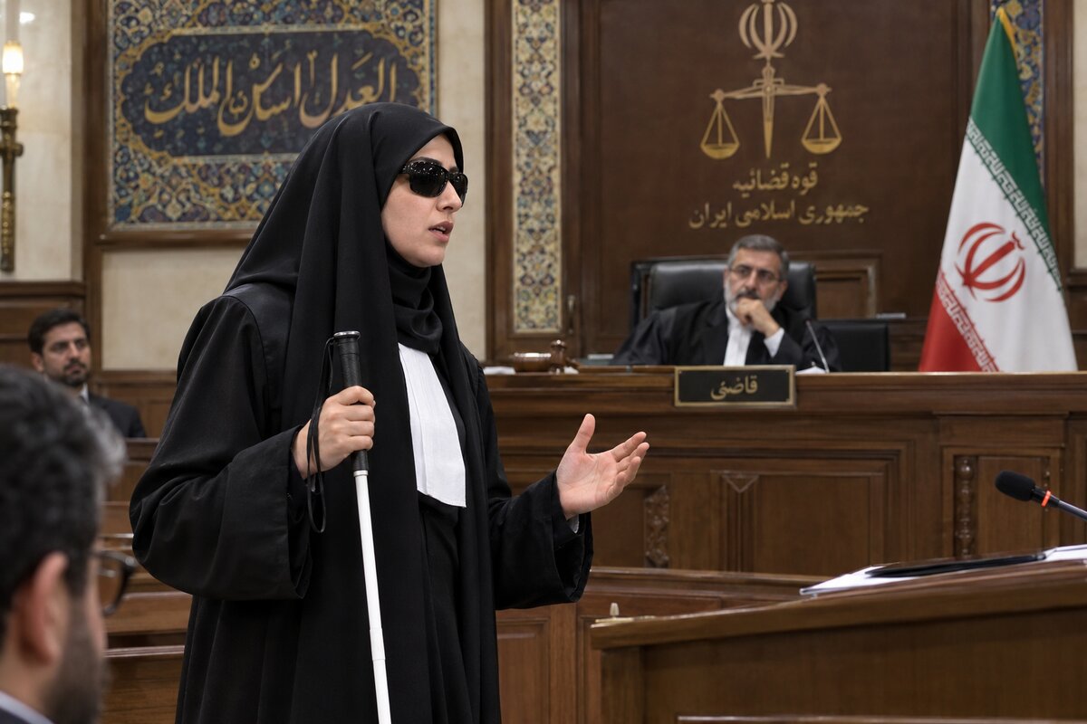 تجربیات یک وکیل نابینا در دادگاه: قاضی تحسین می‌کند، موکل اعتماد!