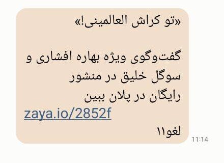 در این پیامک‌ها چه خبر است؟