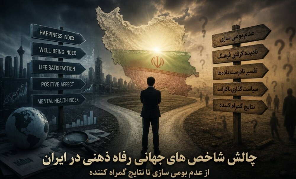 چالش شاخص‌های جهانی رفاه ذهنی در ایران؛ از عدم بومی‌سازی تا نتایج گمراه‌کننده