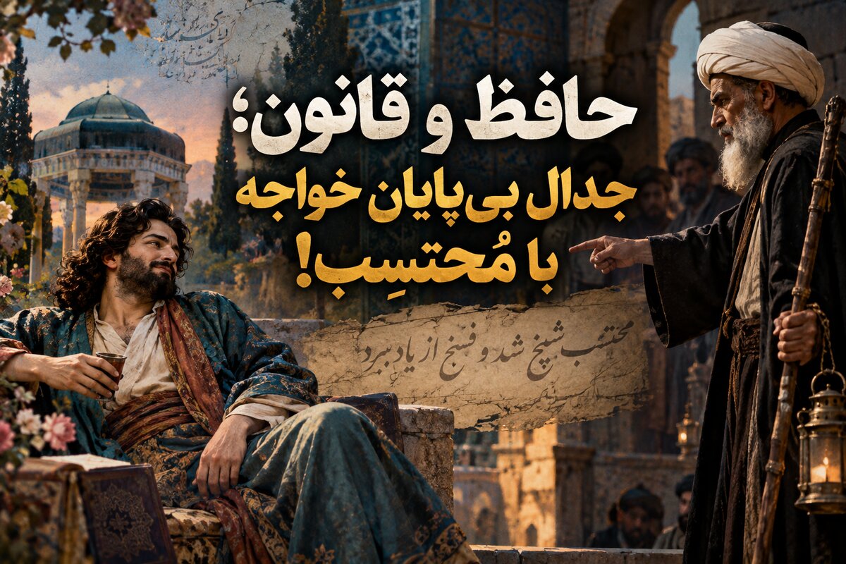 حافظ و قانون؛ جدال بی‌پایان خواجه با مُحتسِب!