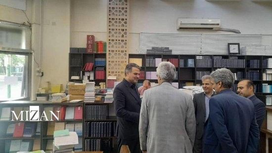 بازدید رئیس پژوهشگاه قوه قضاییه در نمایشگاه مجازی کتاب