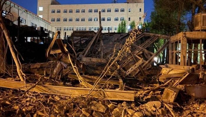 ببنید | دانشگاه صنعتی شریف پس از بمباران بامداد امروز 