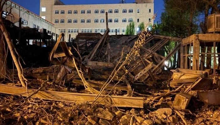 ببنید | دانشگاه صنعتی شریف پس از بمباران بامداد امروز 