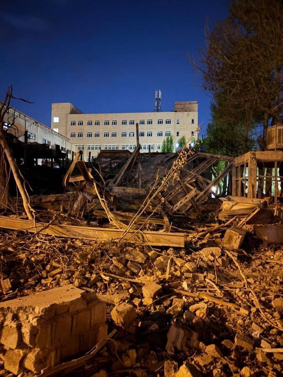 ببنید | دانشگاه صنعتی شریف پس از بمباران بامداد امروز 