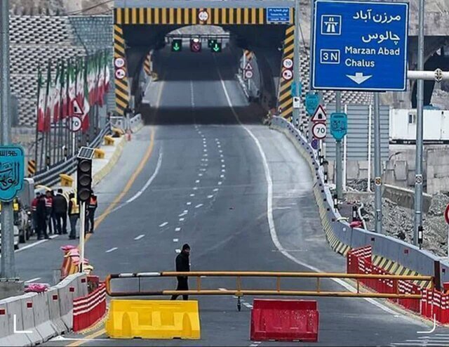 آزادراه تهران-شمال در مسیر جنوب به شمال مسدود شد