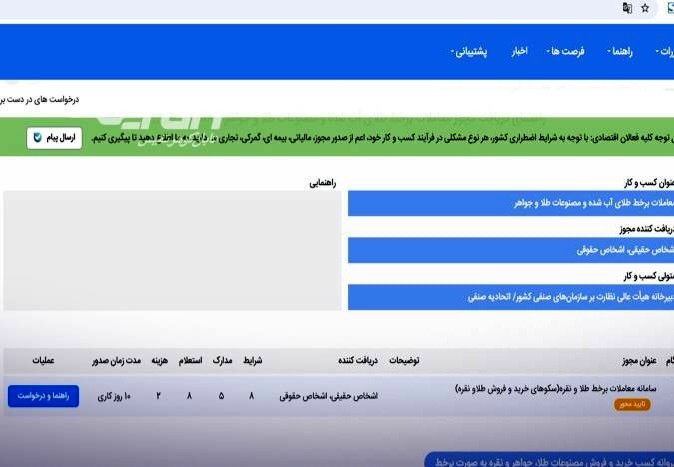 فعال شدن مجوز معاملات آنلاین طلا